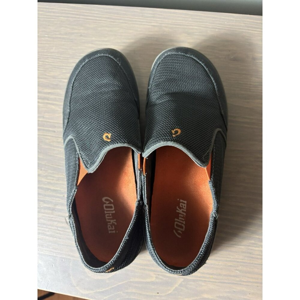 Olukai Kids Nohea Mesh Boys B Dark Shadow/Blaze Size B5 - Picture 4 of 8